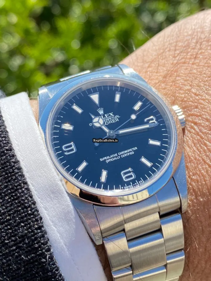 Marvellous Replica Rolex Explorer 14270 Caliber 3000 Automatic Movement 36x43mm Steel Case Mens/unisex Watch - Image 2