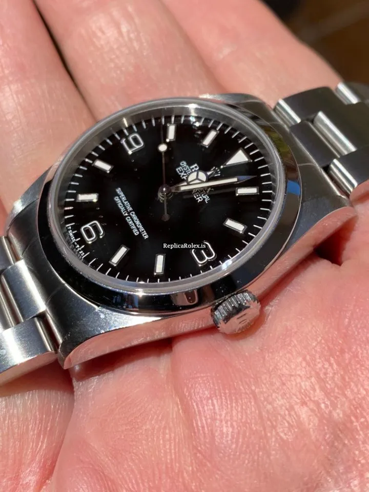 Marvellous Replica Rolex Explorer 14270 Caliber 3000 Automatic Movement 36x43mm Steel Case Mens/unisex Watch - Image 4