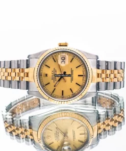 1:1 Replica Rolex Datejust 16233 Automatic Movement 36mm Gold/steel Case Mens/unisex Watch