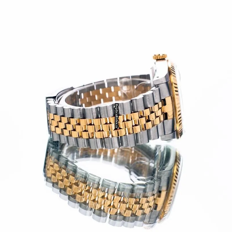 1:1 Replica Rolex Datejust 16233 Automatic Movement 36mm Gold/steel Case Mens/unisex Watch - Image 5