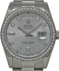 Neat Replica Rolex Day-date 36 118346 Caliber 3155 Automatic Movement 36mm Platinum Case Mens/unisex Watch
