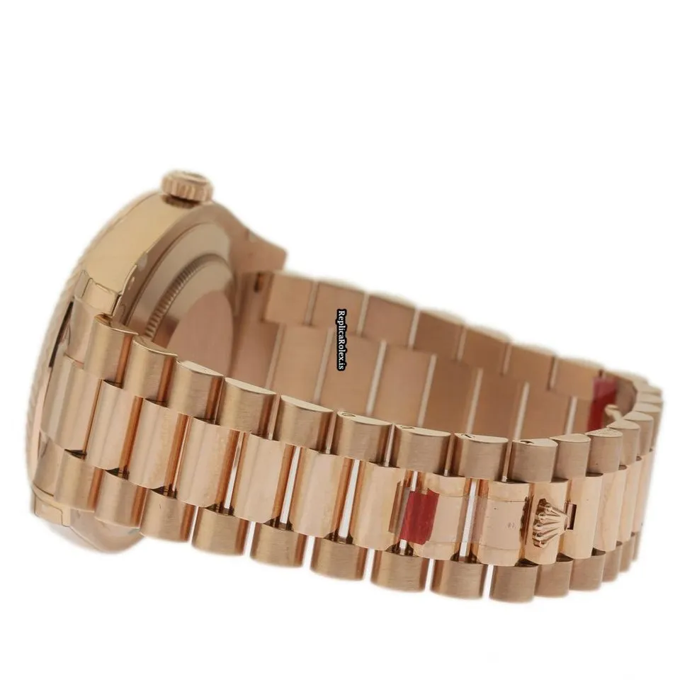 Nice Replica Rolex Day-date II 218235 Caliber 3156 Automatic Movement 41mm Rose Gold Case Mens/unisex Watch - Image 3