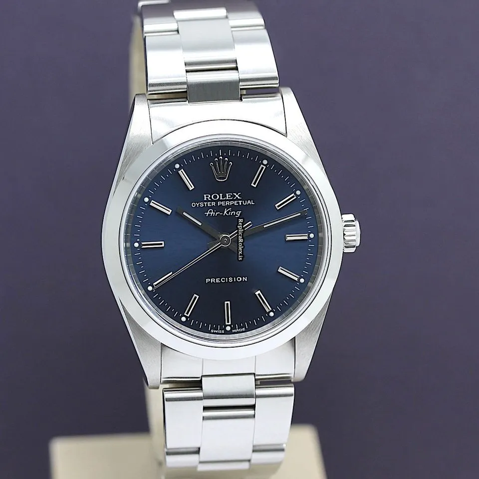 High-end Fake Rolex Air King Precision 14010 Caliber 3000 Automatic Movement 34mm Steel Case Mens/unisex Watch - Image 6