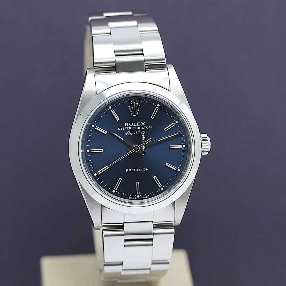 High-end Fake Rolex Air King Precision 14010 Caliber 3000 Automatic Movement 34mm Steel Case Mens/unisex Watch - Image 7