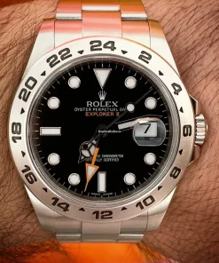 Defect Replica Rolex Explorer II 216570 Caliber 3186 Automatic Movement 42mm Steel Case Mens/unisex Watch