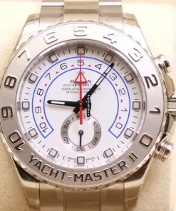 Wonderful Replicas Rolex Yacht-master II 116689 Caliber 4160 Automatic Movement 44mm White Gold Case Mens/unisex Watch