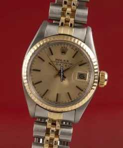 Remarkable Fake Rolex Lady-datejust 6917 Caliber 2030 Automatic Movement 26mm Gold/steel Case Womens Watch