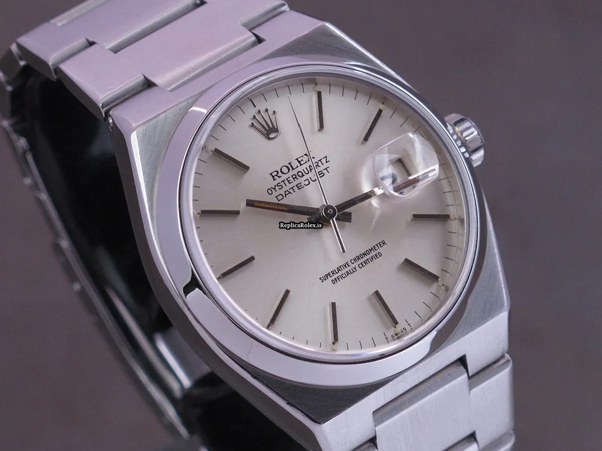 Great Fakes Rolex Datejust Oysterquartz 17000 Caliber 5035 Quartz Movement 36x42mm Steel Case Mens/unisex Watch - Image 10