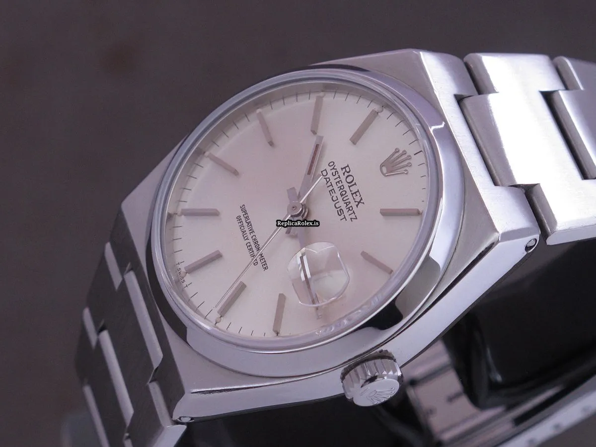 Great Fakes Rolex Datejust Oysterquartz 17000 Caliber 5035 Quartz Movement 36x42mm Steel Case Mens/unisex Watch - Image 12
