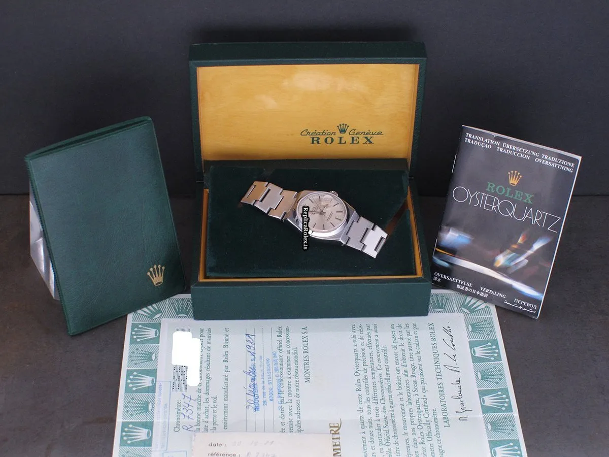 Great Fakes Rolex Datejust Oysterquartz 17000 Caliber 5035 Quartz Movement 36x42mm Steel Case Mens/unisex Watch - Image 2