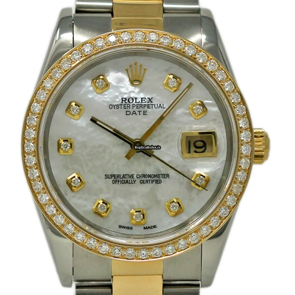 Affordable Replica Rolex Oyster Perpetual Date 15233 Automatic Movement 34mm Steel Case Womens Watch
