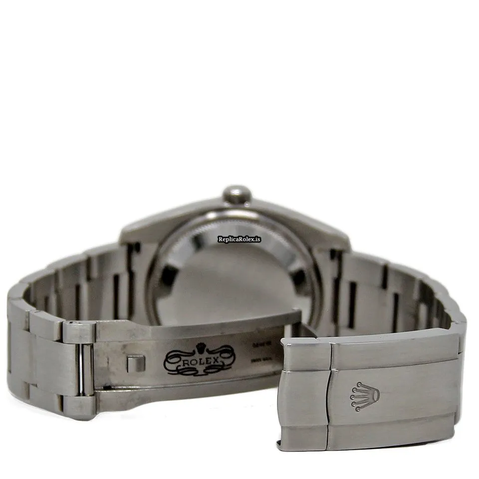 Swiss Fake Rolex Oyster Perpetual 34 114200 Caliber 3130 Automatic Movement 34mm Steel Case Womens Watch - Image 4