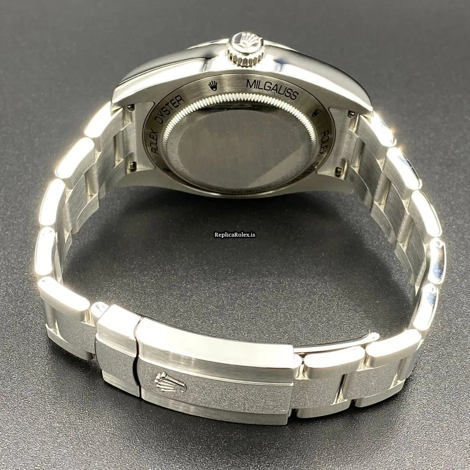 Quality Fakes Rolex Milgauss 116400gv Caliber 3131 Automatic Movement 40mm Steel Case Mens/unisex Watch - Image 9