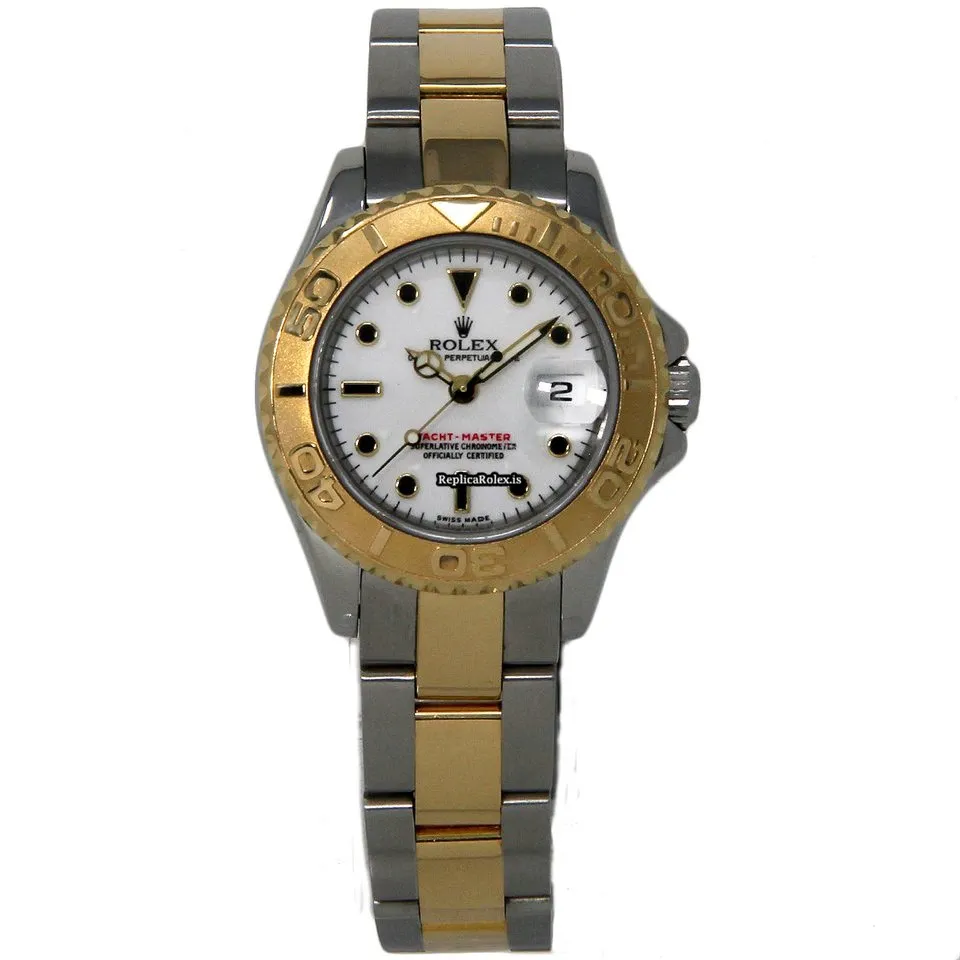 Superior Fake Rolex Yacht-master 169623 Caliber 2235 Automatic Movement 29mm Steel Case Womens Watch - Image 2