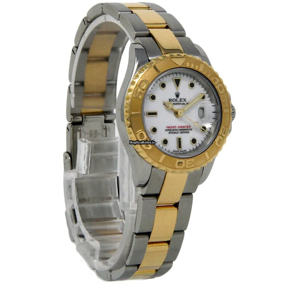 Superior Fake Rolex Yacht-master 169623 Caliber 2235 Automatic Movement 29mm Steel Case Womens Watch - Image 5