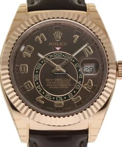 Distinctive Replica Rolex Sky-dweller 326135 Caliber 9001 Automatic Movement 42mm Rose Gold Case Mens/unisex Watch