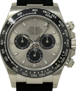 Excellent Fake Rolex Daytona 116519 Caliber 4130 Automatic Movement 40mm White Gold Case Mens/unisex Watch