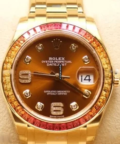 Fantastic Replica Rolex Pearlmaster 86348 Automatic Movement 39mm Yellow Gold Case Mens/unisex Watch