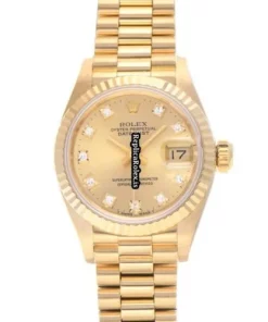 Inexpensive Fake Rolex Lady-datejust 69178g Automatic Movement 26mm Yellow Gold Case Womens Watch