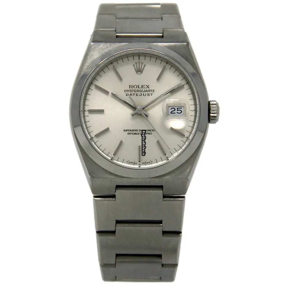 Nice Fake Rolex Datejust Oysterquartz 17000 Quartz Movement 36mm Steel Case Mens/unisex Watch - Image 2