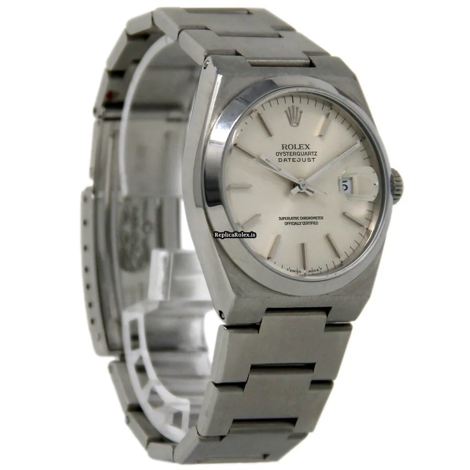 Nice Fake Rolex Datejust Oysterquartz 17000 Quartz Movement 36mm Steel Case Mens/unisex Watch - Image 5