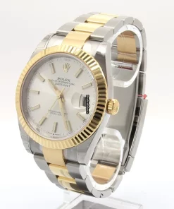 1:1 Fake Rolex Datejust 126333 Automatic Movement 41mm Gold/steel Case Watch
