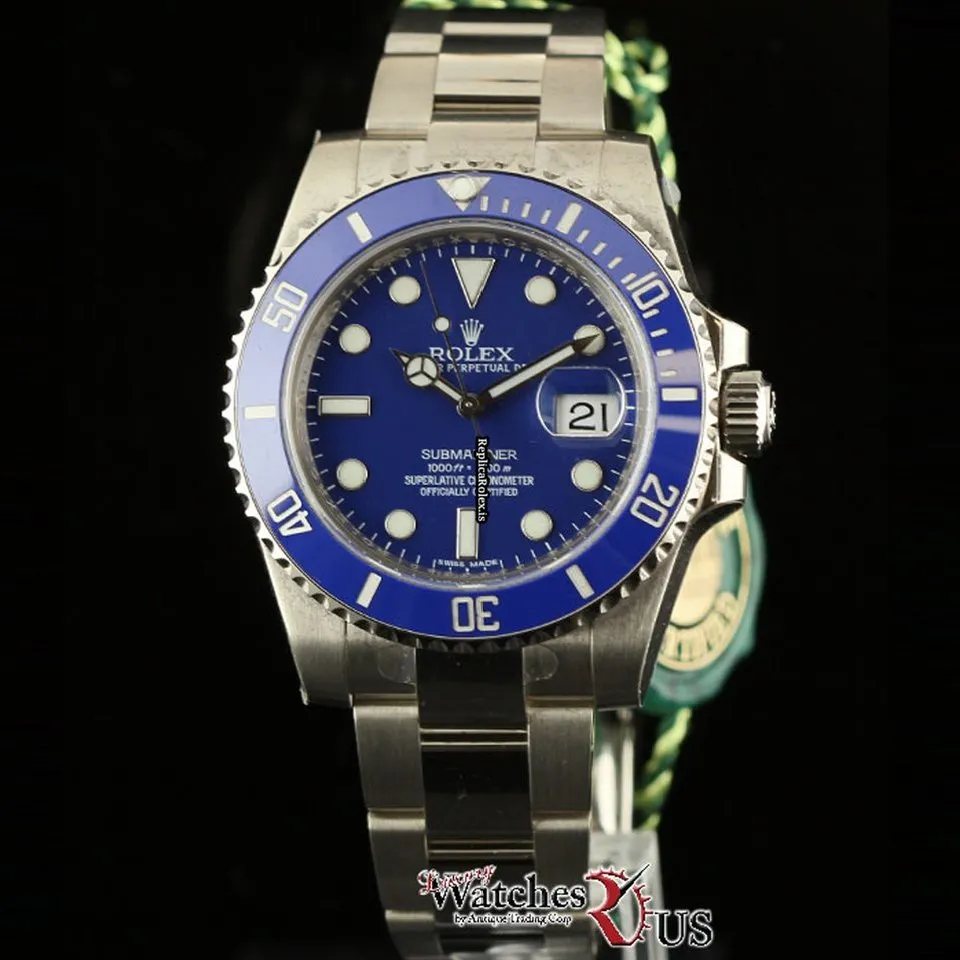Exquisite Replica Rolex Submariner Date 116619 Caliber 3135 Automatic Movement 40mm White Gold Case Mens/unisex Watch - Image 2