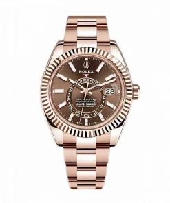 Nice Fake Rolex Sky-dweller 326935 Caliber 9001 Automatic Movement 42mm Rose Gold Case Mens/unisex Watch