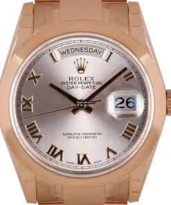 Superior Fake Rolex Day-date 36 118205 Automatic Movement 36mm Rose Gold Case Mens/unisex Watch