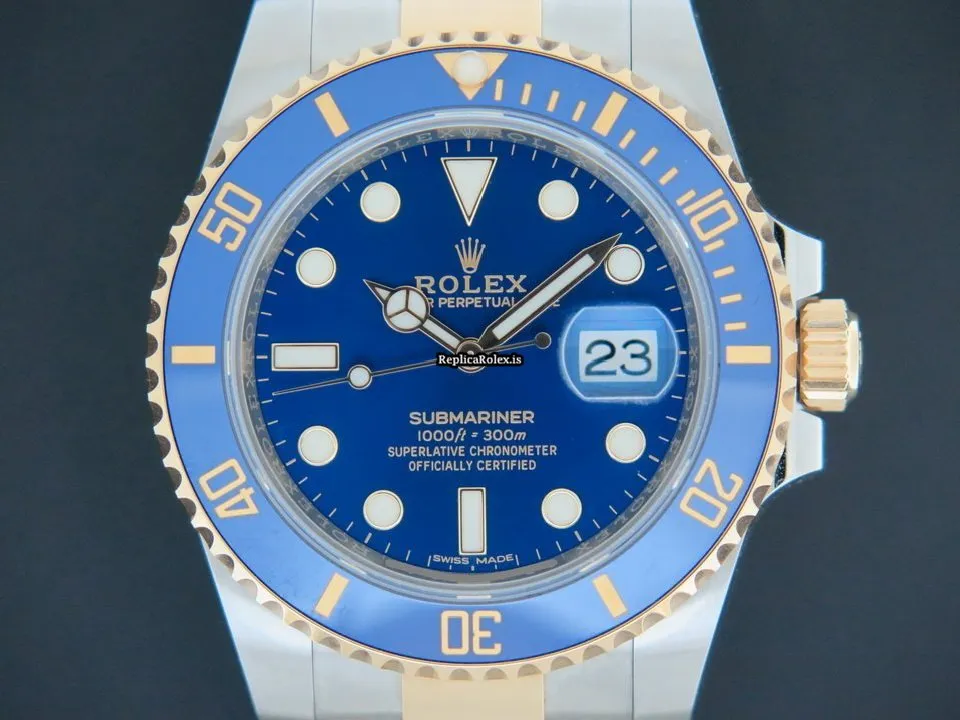 Trustworthy Copies Rolex Submariner Date 116613lb Automatic Movement 40mm Gold/steel Case Mens/unisex Watch - Image 2