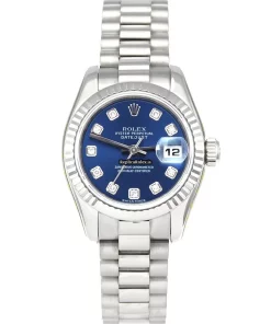 Design Replica Rolex Lady-datejust 179179 Caliber 2235 Automatic Movement 26mm White Gold Case Womens Watch