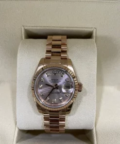Wholesale Replica Rolex Lady-datejust 179175f Automatic Movement Rose Gold Case Womens Watch