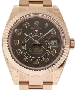 Great Replica Rolex Sky-dweller 326935 Caliber 9001 Automatic Movement 42mm Rose Gold Case Mens/unisex Watch
