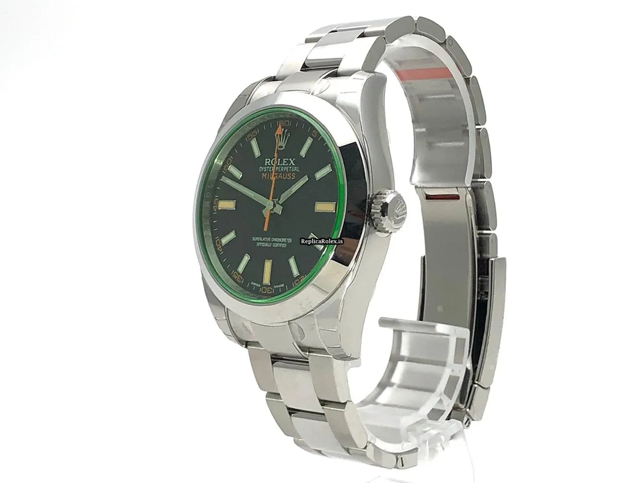 Design Fake Rolex Milgauss 116400gv Caliber 3131 Automatic Movement 40mm Steel Case Mens/unisex Watch - Image 2