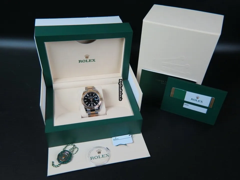 Top Fake Rolex Datejust 126333 Automatic Movement 41mm Gold/steel Case Mens/unisex Watch - Image 4