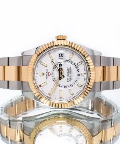 Distinctive Imitation Rolex Sky-dweller 326933 Automatic Movement 42mm Gold/steel Case Mens/unisex Watch