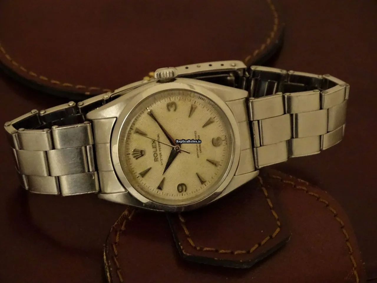 Defect Replica Rolex Oyster Perpetual 6580 Caliber 1030 Automatic Movement 34,5mm Steel Case Mens/unisex Watch - Image 10