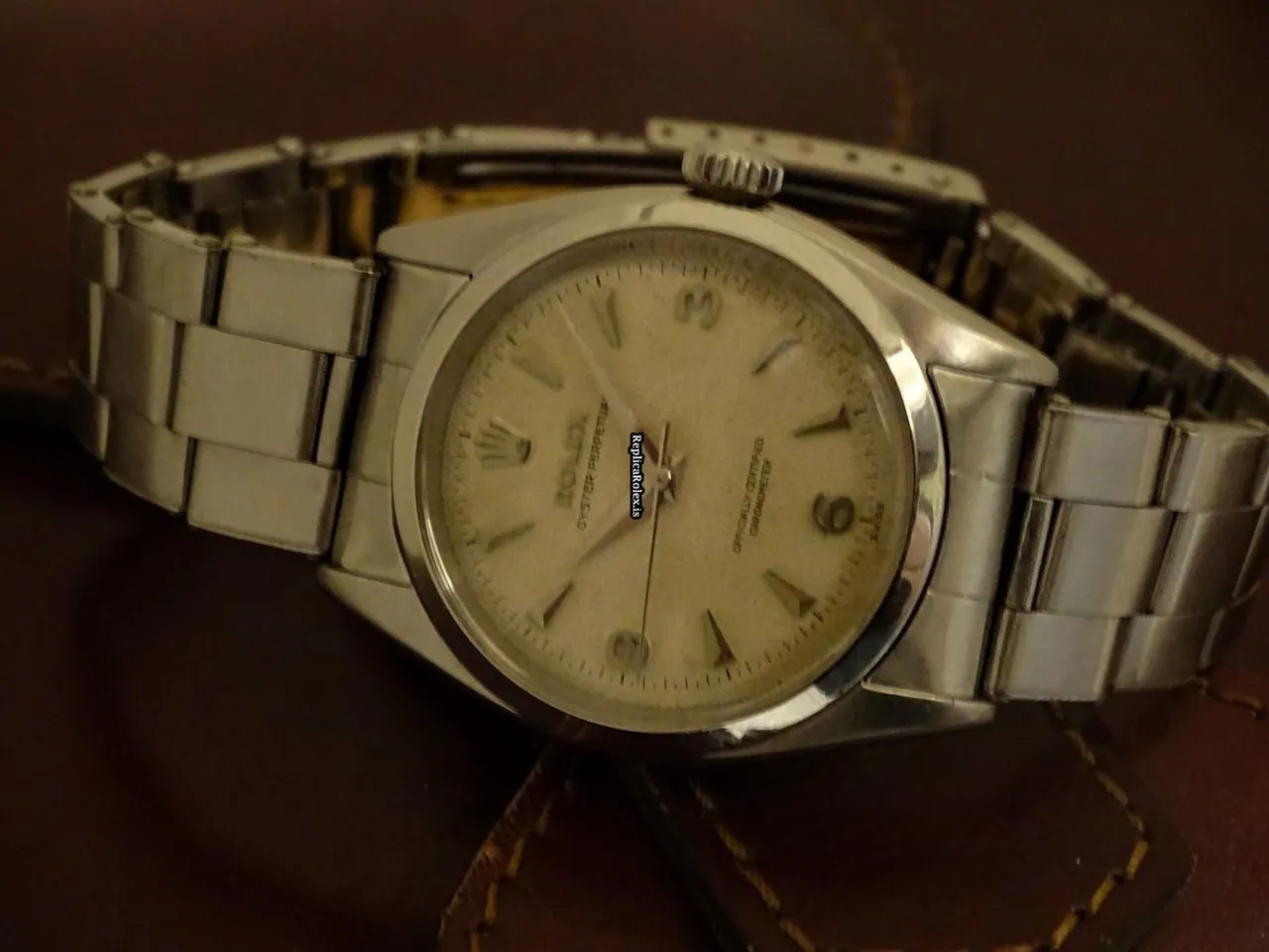 Defect Replica Rolex Oyster Perpetual 6580 Caliber 1030 Automatic Movement 34,5mm Steel Case Mens/unisex Watch - Image 11