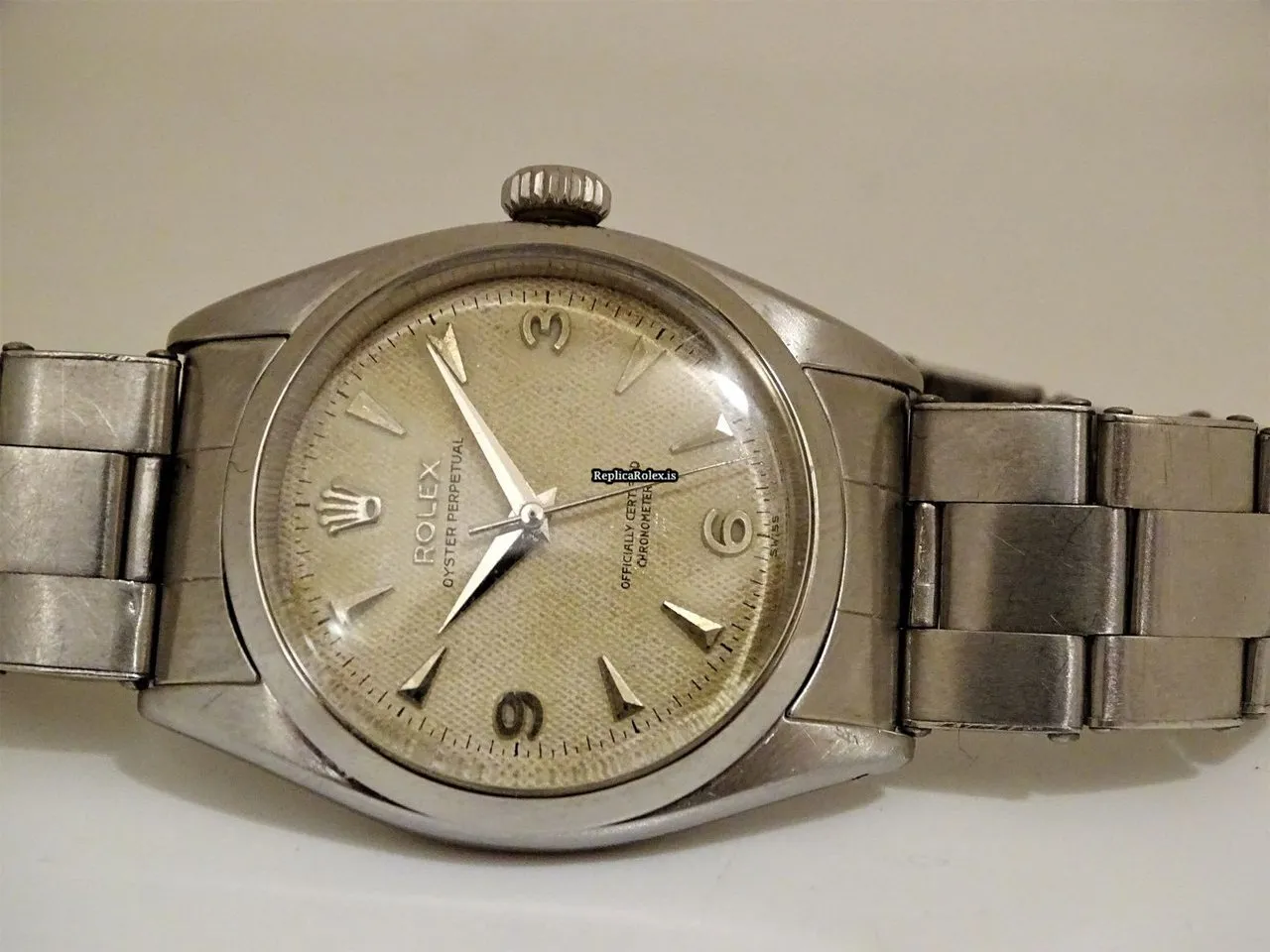 Defect Replica Rolex Oyster Perpetual 6580 Caliber 1030 Automatic Movement 34,5mm Steel Case Mens/unisex Watch - Image 2