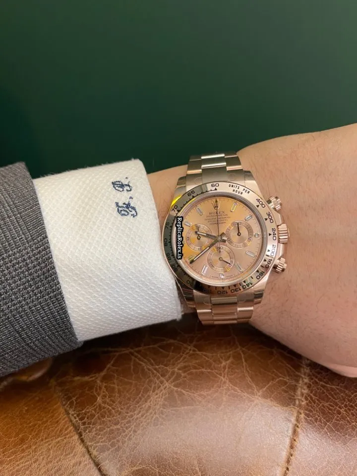 Luxury Replica Rolex Daytona 116505 Caliber 4130 Automatic Movement 40mm Rose Gold Case Mens/unisex Watch - Image 7