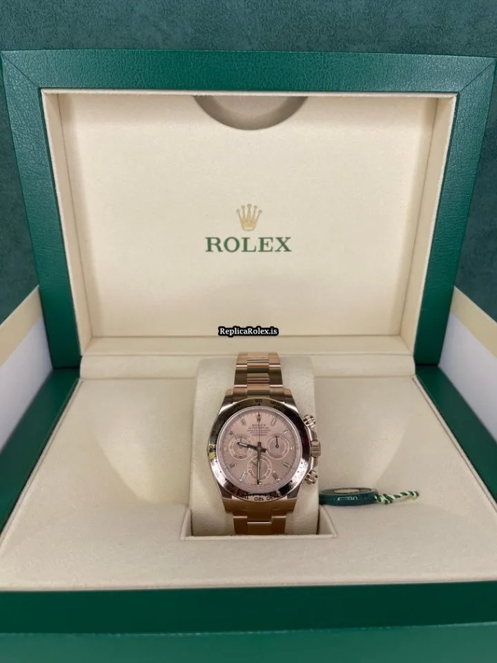 Luxury Replica Rolex Daytona 116505 Caliber 4130 Automatic Movement 40mm Rose Gold Case Mens/unisex Watch - Image 8
