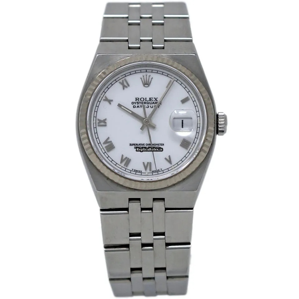 Discount Replicas Rolex Datejust Oysterquartz 17014 Quartz Movement 36mm Steel Case Mens/unisex Watch - Image 2