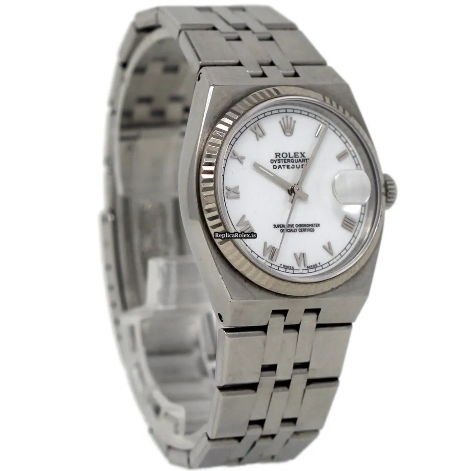 Discount Replicas Rolex Datejust Oysterquartz 17014 Quartz Movement 36mm Steel Case Mens/unisex Watch - Image 5