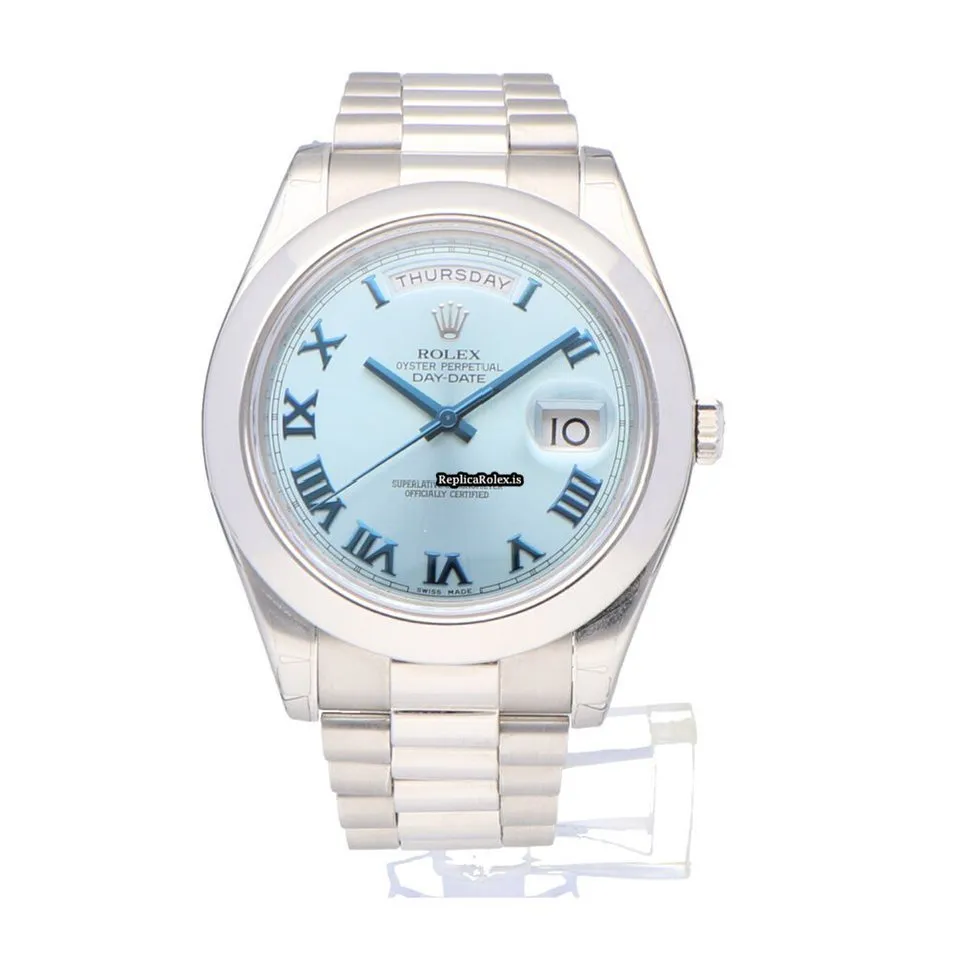 Terrific Replicas Rolex Day-date II 218206 Automatic Movement 41mm Platinum Case Mens/unisex Watch