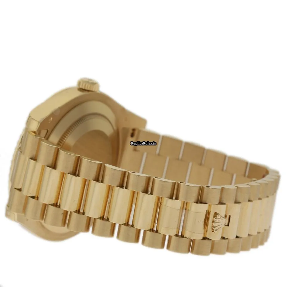 Amazing Knockoff Rolex Day-date II 218238 Caliber 3156 Automatic Movement 41mm Yellow Gold Case Mens/unisex Watch - Image 3