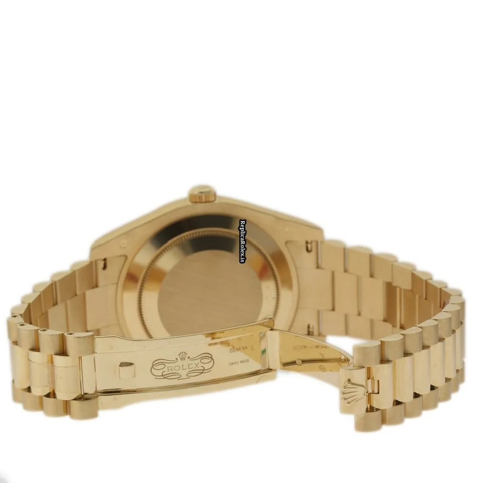 Amazing Knockoff Rolex Day-date II 218238 Caliber 3156 Automatic Movement 41mm Yellow Gold Case Mens/unisex Watch - Image 4