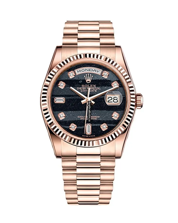 Superior Replica Rolex Day-date 36 118235f Automatic Movement 36mm Rose Gold Case Mens/unisex Watch - Image 2