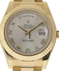 Distinctive Fake Rolex Day-date II 218238 Caliber 3155 Automatic Movement 41mm Yellow Gold Case Mens/unisex Watch