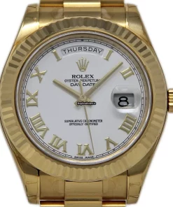 Offering Fake Rolex Day-date II 218238 Caliber 3156 Automatic Movement 41mm Yellow Gold Case Mens/unisex Watch