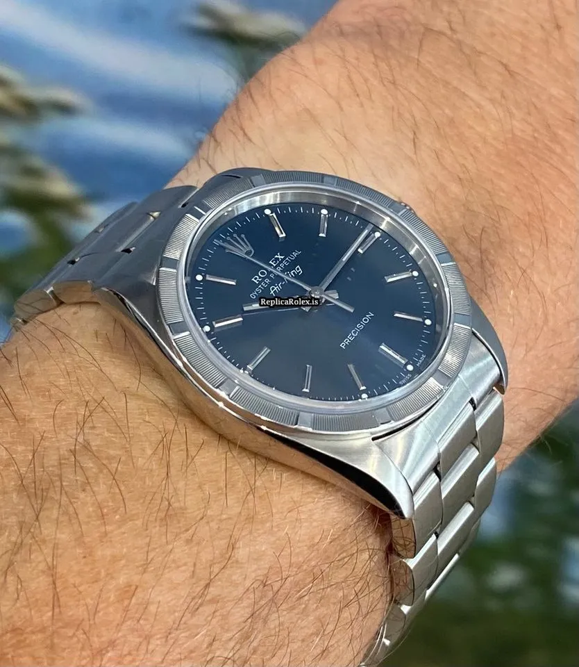 Incredible Knockoff Rolex Air King Precision 14010 Caliber 3000 Automatic Movement 34mm Steel Case Mens/unisex Watch - Image 12